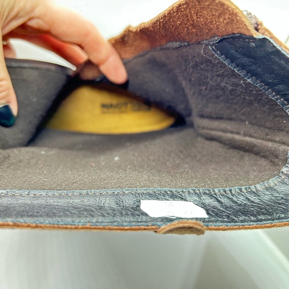 Naot Brown Leather Mid Calf Wedge Boots Size 8 EU 39 - Picture 9 of 12